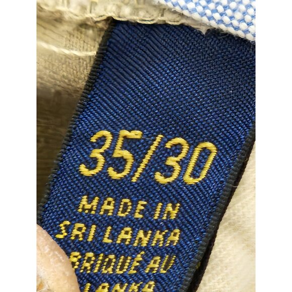 Polo Ralph Lauren Chino Pants Mens 35x30 Beige Cotton Straight Leg - Picture 8 of 8